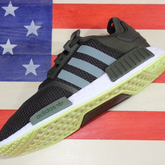Adidas NMD R1 Boost Mens Running Shoe Green CQ2414 - Picture 3 of 8